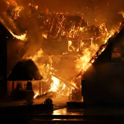 Feuer in der Unterkunft Groß Strömkendorf