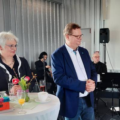 Ingo Funk mit seiner Frau