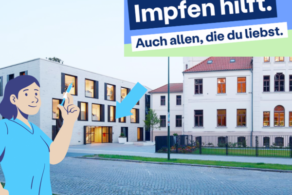 Grafik mit Impflogo