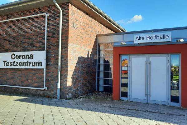 Testzentrum im Sommer 2022