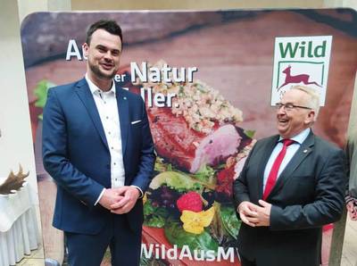 Tino Schomann und Landwirtschaftsminister Till Backhaus