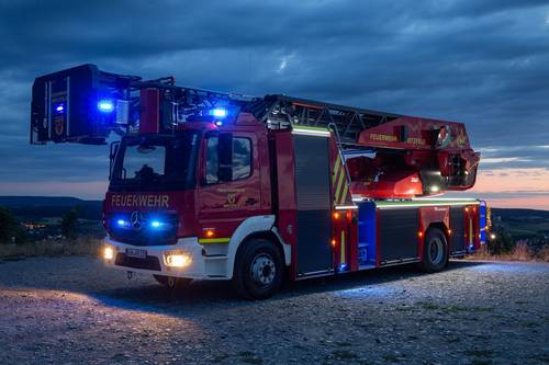 Feuerwehr mit Blaulicht