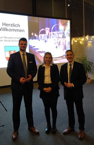 Tino Schomann beim Neujahrsempfang der Stadt Schönberg