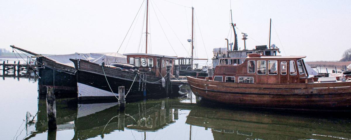 Boote im Hafen von Kirchdorf auf der Insel Poel
