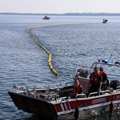 Große Ölwehrübung bei Wohlenberg