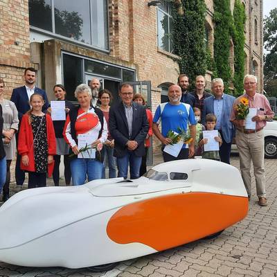 Gruppenfoto: Die Sieger beim STADTRADELN