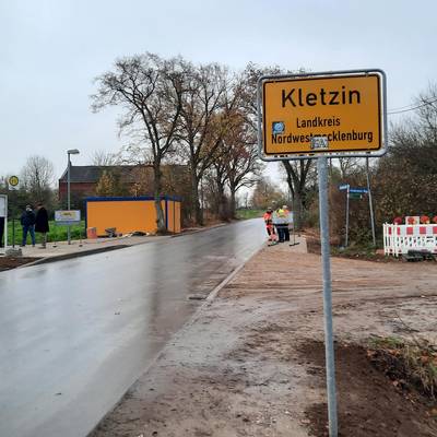 Die Ortsdurchfahrt Kletzin ist wieder freigegeben