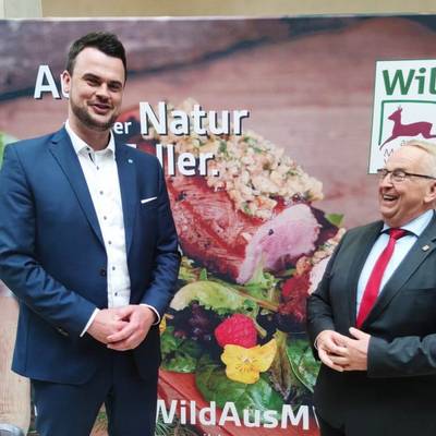 Tino Schomann und Landwirtschaftsminister Till Backhaus