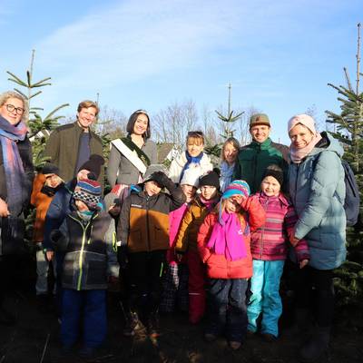 Gruppenfoto mit Ostseekrabben und Königin