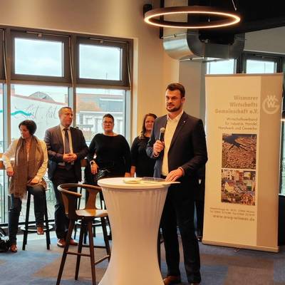 Tino Schomann beim Neujahrstreff der WWG