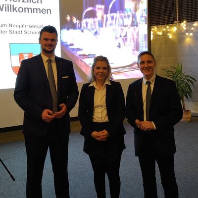 Tino Schomann beim Neujahrsempfang der Stadt Schönberg