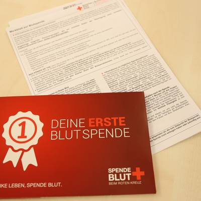 Spender müssen nur ein kurzes Formular ausfüllen © LKNWM Spender müssen nur ein kurzes Formular ausfüllen