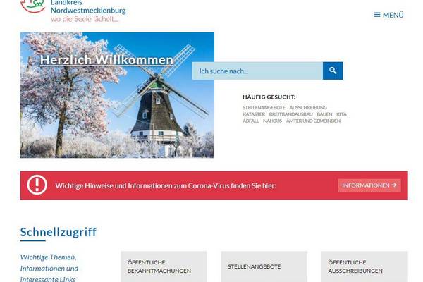 Neue Internetseite LK NWM